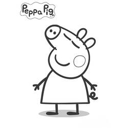 Dibujo para colorear: Peppa Pig (Dibujos animados) #43946 - Dibujos para Colorear e Imprimir Gratis