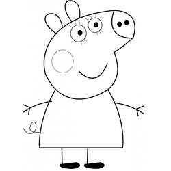 Dibujo para colorear: Peppa Pig (Dibujos animados) #43948 - Dibujos para Colorear e Imprimir Gratis