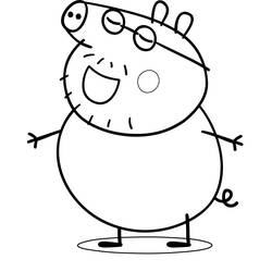 Dibujo para colorear: Peppa Pig (Dibujos animados) #43954 - Dibujos para Colorear e Imprimir Gratis