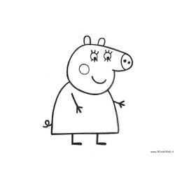 Dibujo para colorear: Peppa Pig (Dibujos animados) #43982 - Dibujos para Colorear e Imprimir Gratis