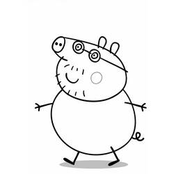 Dibujo para colorear: Peppa Pig (Dibujos animados) #43990 - Dibujos para Colorear e Imprimir Gratis