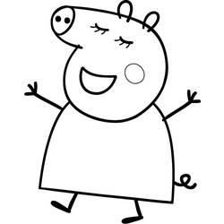 Dibujo para colorear: Peppa Pig (Dibujos animados) #43993 - Dibujos para Colorear e Imprimir Gratis