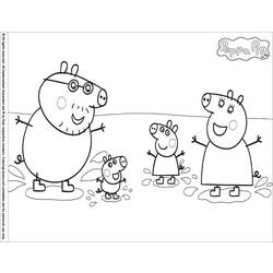 Dibujo para colorear: Peppa Pig (Dibujos animados) #44021 - Dibujos para Colorear e Imprimir Gratis