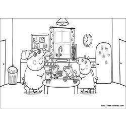Dibujo para colorear: Peppa Pig (Dibujos animados) #44023 - Dibujos para Colorear e Imprimir Gratis