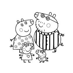 Dibujo para colorear: Peppa Pig (Dibujos animados) #44029 - Dibujos para Colorear e Imprimir Gratis