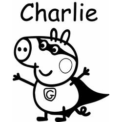 Dibujo para colorear: Peppa Pig (Dibujos animados) #44035 - Dibujos para Colorear e Imprimir Gratis