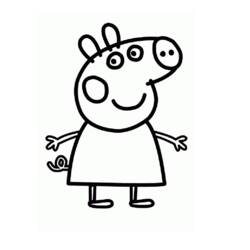 Dibujo para colorear: Peppa Pig (Dibujos animados) #44042 - Dibujos para Colorear e Imprimir Gratis