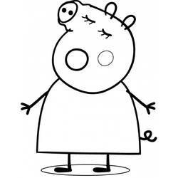 Dibujo para colorear: Peppa Pig (Dibujos animados) #44067 - Dibujos para Colorear e Imprimir Gratis