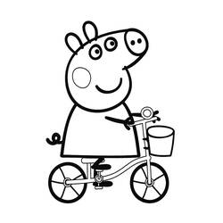 Dibujo para colorear: Peppa Pig (Dibujos animados) #44073 - Dibujos para Colorear e Imprimir Gratis