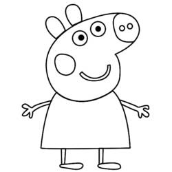 Dibujo para colorear: Peppa Pig (Dibujos animados) #44088 - Dibujos para Colorear e Imprimir Gratis