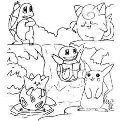 Dibujo para colorear: Pokemon (Dibujos animados) #24679 - Dibujos para Colorear e Imprimir Gratis