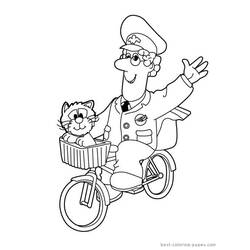 Dibujo para colorear: Postman Pat (Dibujos animados) #49492 - Dibujos para Colorear e Imprimir Gratis