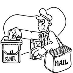 Dibujo para colorear: Postman Pat (Dibujos animados) #49496 - Dibujos para Colorear e Imprimir Gratis