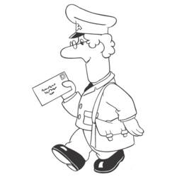 Dibujo para colorear: Postman Pat (Dibujos animados) #49499 - Dibujos para Colorear e Imprimir Gratis