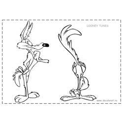 Dibujo para colorear: Road Runner and Wile E. Coyote (Dibujos animados) #47282 - Dibujos para Colorear e Imprimir Gratis