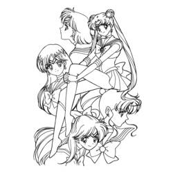 Dibujo para colorear: Sailor Moon (Dibujos animados) #50230 - Dibujos para Colorear e Imprimir Gratis