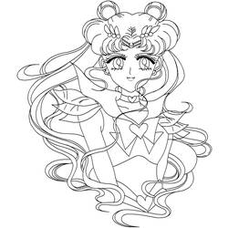 Dibujo para colorear: Sailor Moon (Dibujos animados) #50237 - Dibujos para Colorear e Imprimir Gratis