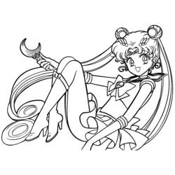 Dibujo para colorear: Sailor Moon (Dibujos animados) #50238 - Dibujos para Colorear e Imprimir Gratis