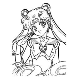 Dibujo para colorear: Sailor Moon (Dibujos animados) #50249 - Dibujos para Colorear e Imprimir Gratis
