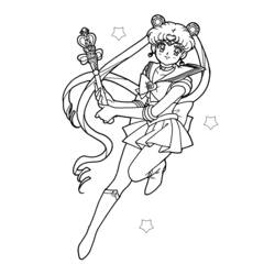 Dibujo para colorear: Sailor Moon (Dibujos animados) #50257 - Dibujos para Colorear e Imprimir Gratis
