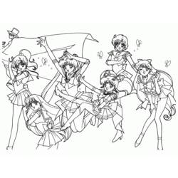 Dibujo para colorear: Sailor Moon (Dibujos animados) #50347 - Dibujos para Colorear e Imprimir Gratis