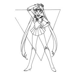 Dibujo para colorear: Sailor Moon (Dibujos animados) #50380 - Dibujos para Colorear e Imprimir Gratis