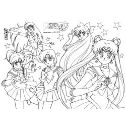 Dibujo para colorear: Sailor Moon (Dibujos animados) #50390 - Dibujos para Colorear e Imprimir Gratis
