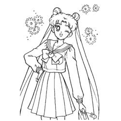 Dibujo para colorear: Sailor Moon (Dibujos animados) #50406 - Dibujos para Colorear e Imprimir Gratis