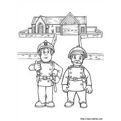 Dibujo para colorear: Sam the Fireman (Dibujos animados) #39787 - Dibujos para Colorear e Imprimir Gratis