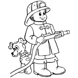 Dibujos para colorear: Sam the Fireman - Dibujos para Colorear e Imprimir Gratis
