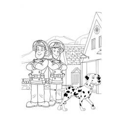 Dibujo para colorear: Sam the Fireman (Dibujos animados) #39842 - Dibujos para Colorear e Imprimir Gratis