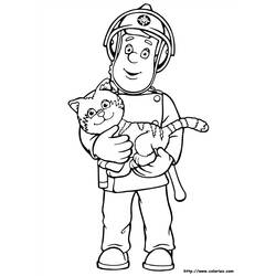 Dibujo para colorear: Sam the Fireman (Dibujos animados) #39860 - Dibujos para Colorear e Imprimir Gratis