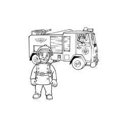 Dibujo para colorear: Sam the Fireman (Dibujos animados) #39863 - Dibujos para Colorear e Imprimir Gratis