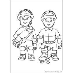 Dibujo para colorear: Sam the Fireman (Dibujos animados) #39868 - Dibujos para Colorear e Imprimir Gratis