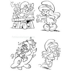 Dibujo para colorear: Schtroumpfs (Dibujos animados) #34652 - Dibujos para Colorear e Imprimir Gratis