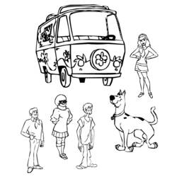 Dibujo para colorear: Scooby doo (Dibujos animados) #31460 - Dibujos para Colorear e Imprimir Gratis