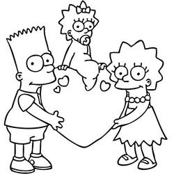 Dibujo para colorear: Simpsons (Dibujos animados) #23781 - Dibujos para Colorear e Imprimir Gratis