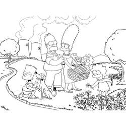 Dibujo para colorear: Simpsons (Dibujos animados) #23784 - Dibujos para Colorear e Imprimir Gratis