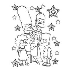 Dibujo para colorear: Simpsons (Dibujos animados) #23788 - Dibujos para Colorear e Imprimir Gratis