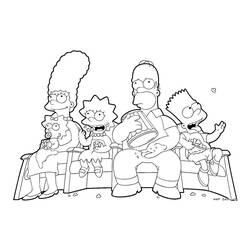 Dibujo para colorear: Simpsons (Dibujos animados) #23802 - Dibujos para Colorear e Imprimir Gratis