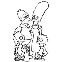 Dibujo para colorear: Simpsons (Dibujos animados) #23840 - Dibujos para Colorear e Imprimir Gratis