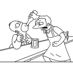 Dibujo para colorear: Simpsons (Dibujos animados) #23882 - Dibujos para Colorear e Imprimir Gratis