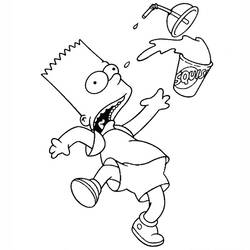 Dibujo para colorear: Simpsons (Dibujos animados) #23907 - Dibujos para Colorear e Imprimir Gratis