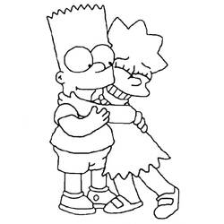 Dibujo para colorear: Simpsons (Dibujos animados) #23936 - Dibujos para Colorear e Imprimir Gratis