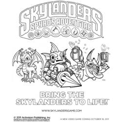 Dibujo para colorear: Skylanders (Dibujos animados) #43394 - Dibujos para Colorear e Imprimir Gratis