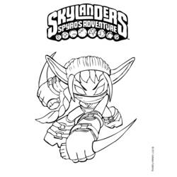 Dibujo para colorear: Skylanders (Dibujos animados) #43634 - Dibujos para Colorear e Imprimir Gratis