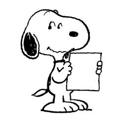 Dibujo para colorear: Snoopy (Dibujos animados) #27051 - Dibujos para Colorear e Imprimir Gratis