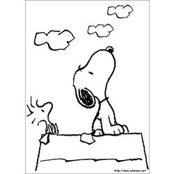 Dibujo para colorear: Snoopy (Dibujos animados) #27062 - Dibujos para Colorear e Imprimir Gratis