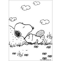 Dibujo para colorear: Snoopy (Dibujos animados) #27075 - Dibujos para Colorear e Imprimir Gratis