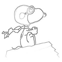 Dibujo para colorear: Snoopy (Dibujos animados) #27110 - Dibujos para Colorear e Imprimir Gratis